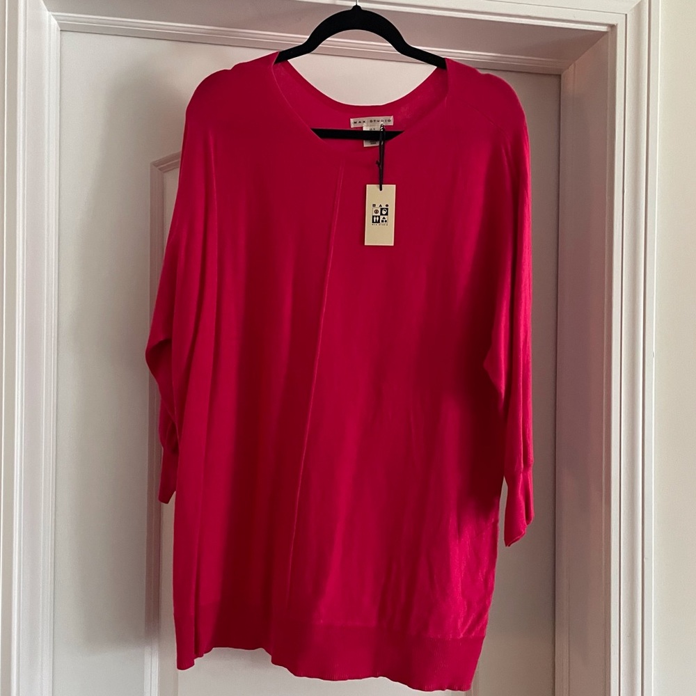 Max Studio Pink Plus Size Sweater/Tunic